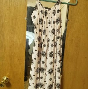 Pink medallion short summer dress